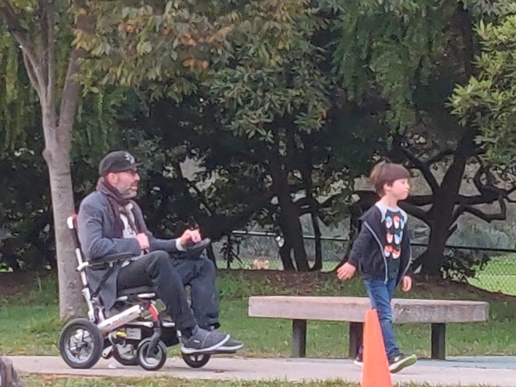 riding in the park