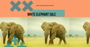 white elephant sale cover